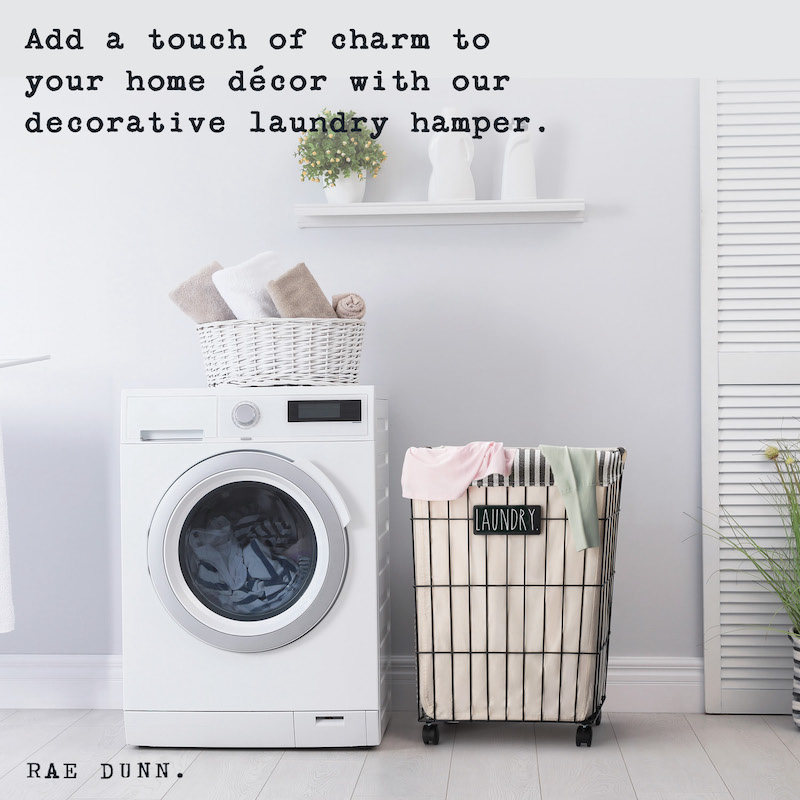 Striped Laundry Basket5