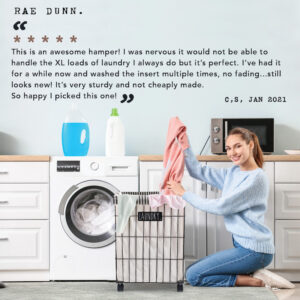 Striped Laundry Basket6