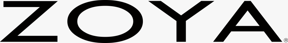 ZOYA logo in bold black letters on a white background, with a small registered trademark symbol